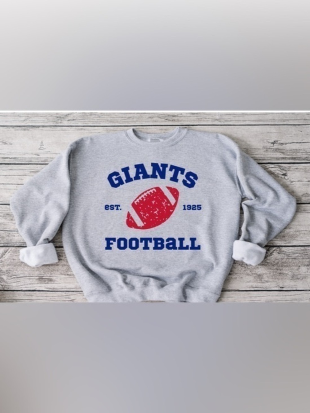 Giants Retro Football Crewneck